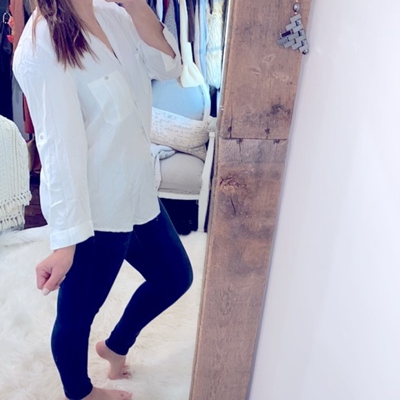 Love tree white button down size 1X shirt - Picture 2 of 7